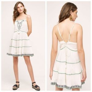 NWT-Boho Chic! Crinkle Gauze Talara Tassel Dress